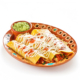 enchiladas enfrijoladas con guacamole